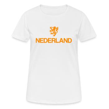 Nederland | Pays-Bas, Hollande, Néerlandais - T-shirt respirant Femme - blanc - Devant - AI Model Female 172 dark (172cm)