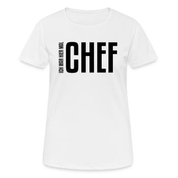 J'étais patron ici Changement d'emploi, adieu - T-shirt respirant Femme - blanc - Devant - AI Model Female 172 dark (172cm)