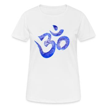 Namaste Spirituell Yoga - Frauen T-Shirt atmungsaktiv - Weiß - Vorne - AI Model Female 172 dark (172cm)