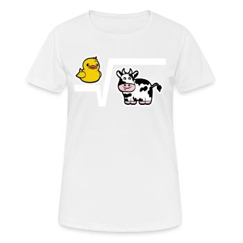 Math T-Shirt Nth Root - Duck Root - Women's Breathable T-Shirt - white - Front - AI Model Female 172 dark (172cm)