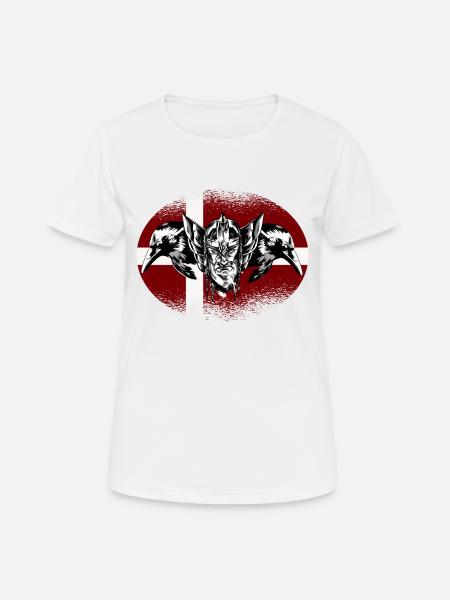 Hugin & Munin Odin Dänemark - Frauen T-Shirt atmungsaktiv - Weiß