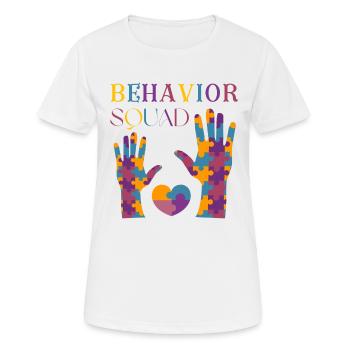 Aba Behavior Squad Applied Behavior Analysis Crew - Women's Breathable T-Shirt - white - Front - AI Model Female 172 dark (172cm)