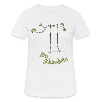 I'm swinging black - Women's Breathable T-Shirt - white - Front - AI Model Female 172 dark (172cm)