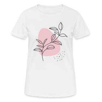 Hand Drawn Flower 3 - Women's Breathable T-Shirt - white - Front - AI Model Female 172 dark (172cm)