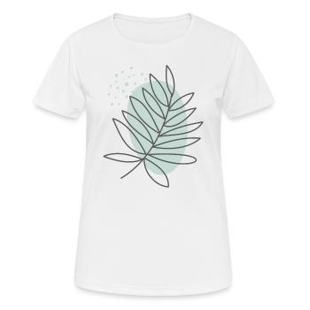 Hand Drawn Flower 8 - Women's Breathable T-Shirt - white - Front - AI Model Female 172 dark (172cm)