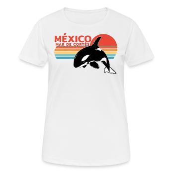 Orca Mar de Cortés Mexiko - Frauen T-Shirt atmungsaktiv - Weiß - Vorne - AI Model Female 172 dark (172cm)