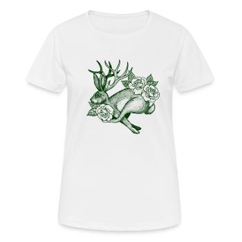 Wolpertinger - Women's Breathable T-Shirt - white - Front - AI Model Female 172 dark (172cm)