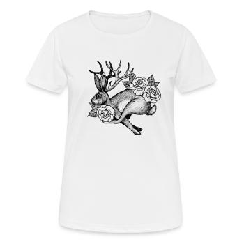Wolpertinger - Women's Breathable T-Shirt - white - Front - AI Model Female 172 dark (172cm)