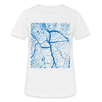 Structure Krakel / Contexte - T-shirt respirant Femme - blanc - Devant - AI Model Female 172 dark (172cm)