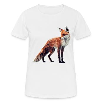 Tierliebhaber Geschenkidee Fuchs Rotfuchs Kunst - Frauen T-Shirt atmungsaktiv - Weiß - Vorne - AI Model Female 172 dark (172cm)