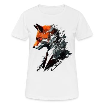 Fuchs Tierliebhaber Tierisch Tier Geschenkidee - Frauen T-Shirt atmungsaktiv - Weiß - Vorne - AI Model Female 172 dark (172cm)