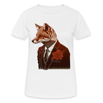 Fuchs Tierliebhaber Tierisch Tier Geschenkidee - Frauen T-Shirt atmungsaktiv - Weiß - Vorne - AI Model Female 172 dark (172cm)