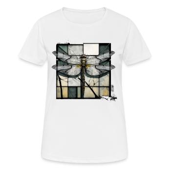 Libellule Insectes Art Cadeau Oeuvre d’art Animal - T-shirt respirant Femme - blanc - Devant - AI Model Female 172 dark (172cm)