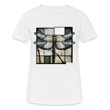 Libellule Insectes Art Cadeau Oeuvre d’art Animal - T-shirt respirant Femme - blanc - Devant - AI Model Female 172 dark (172cm)
