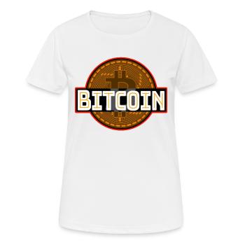 Bitcoin Krypto Bitcoinshirt - T-shirt respirant Femme - blanc - Devant - AI Model Female 172 dark (172cm)