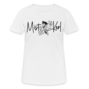 Mistkerl Mist Kerl Bauer Landwirt Bauern Bauernhof - Frauen T-Shirt atmungsaktiv - Weiß - Vorne - AI Model Female 172 dark (172cm)