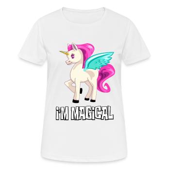 UNICORN Unicorn I at the magical unicorn - Women's Breathable T-Shirt - white - Front - AI Model Female 172 dark (172cm)