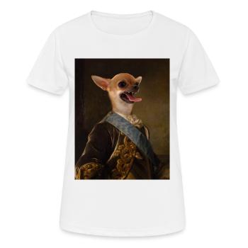 Chihuahua der Chiwawa - Frauen T-Shirt atmungsaktiv - Weiß - Vorne - AI Model Female 172 dark (172cm)