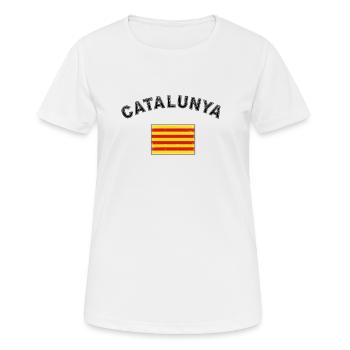 Catalogne Barcelone Indépendance catalane - T-shirt respirant Femme - blanc - Devant - AI Model Female 172 dark (172cm)
