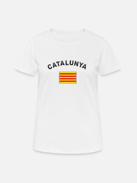 Catalonia Barcelona Catalan independence - Women's Breathable T-Shirt - white