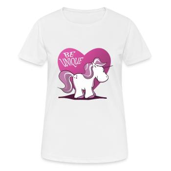 Einhorn Pegasus Pferd Reiten Pony Pferde Magie - Frauen T-Shirt atmungsaktiv - Weiß - Vorne - AI Model Female 172 dark (172cm)