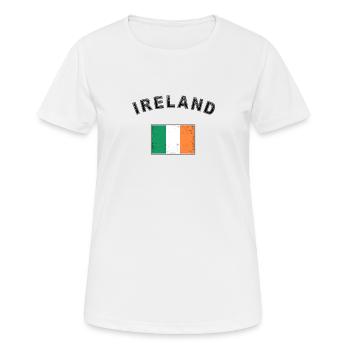 Ireland Irish Flag Flag - Women's Breathable T-Shirt - white - Front - AI Model Female 172 dark (172cm)