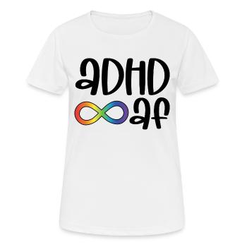 ADHD - Women's Breathable T-Shirt - white - Front - AI Model Female 172 dark (172cm)