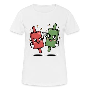 Candle Fight - Women's Breathable T-Shirt - white - Front - AI Model Female 172 dark (172cm)