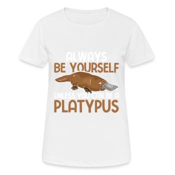 Platypus - Women's Breathable T-Shirt - white - Front - AI Model Female 172 dark (172cm)