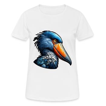 Cadeau Bec-en-sabot Cigogne Oiseau - T-shirt respirant Femme - blanc - Devant - AI Model Female 172 dark (172cm)