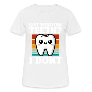Wisdom Teeth Gift for Wisdom teeth removal - Women's Breathable T-Shirt - white - Front - AI Model Female 172 dark (172cm)
