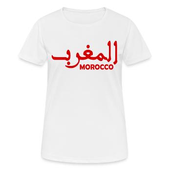 Marokko - Frauen T-Shirt atmungsaktiv - Weiß - Vorne - AI Model Female 172 dark (172cm)