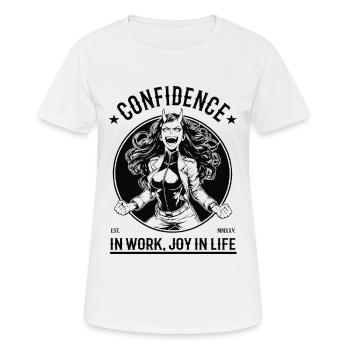 Self-confidence – trust and joy - Women's Breathable T-Shirt - white - Front - AI Model Female 172 dark (172cm)