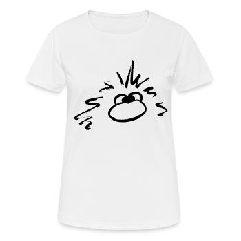 Mec - T-shirt respirant Femme - blanc - Devant - AI Model Female 172 dark (172cm)