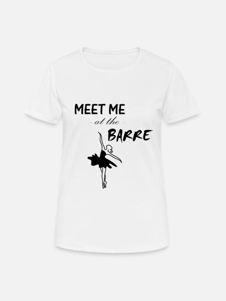 Ballerina - Frauen T-Shirt atmungsaktiv - Weiß