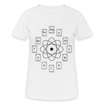 Tableau périodique - T-shirt respirant Femme - blanc - Devant - AI Model Female 172 dark (172cm)