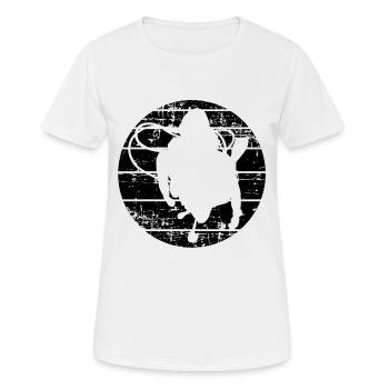 Taucher Taucherbrille Tauchermesser - Frauen T-Shirt atmungsaktiv - Weiß - Vorne - AI Model Female 172 dark (172cm)