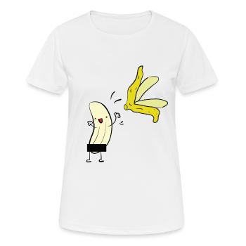 Nackte Banane - Frauen T-Shirt atmungsaktiv - Weiß - Vorne - AI Model Female 172 dark (172cm)