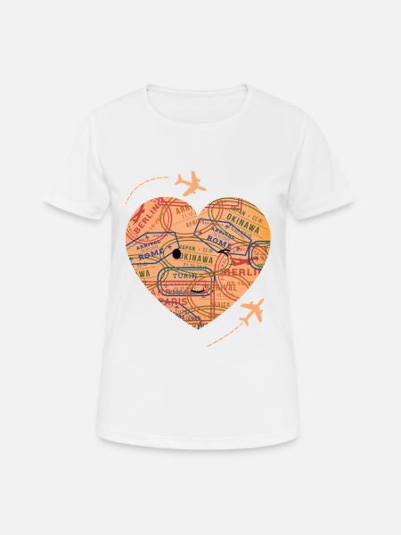 Bon Voyage - Frauen T-Shirt atmungsaktiv - Weiß
