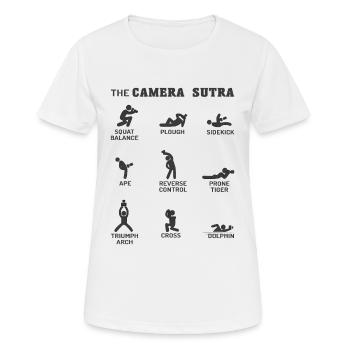 Camera Sutra - Women's Breathable T-Shirt - white - Front - AI Model Female 172 dark (172cm)
