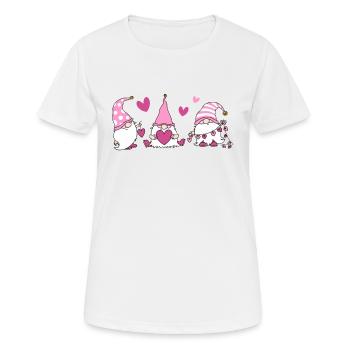 Valentine's day gnome - Women's Breathable T-Shirt - white - Front - AI Model Female 172 dark (172cm)