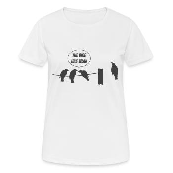 Cet oiseau a Wifi Wifi - T-shirt respirant Femme - blanc - Devant - AI Model Female 172 dark (172cm)