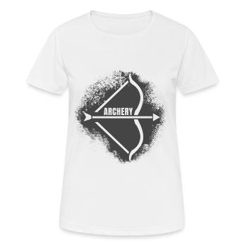 Bow and arrow - Women's Breathable T-Shirt - white - Front - AI Model Female 172 dark (172cm)