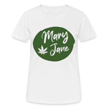 Mary Jane Drop - T-shirt respirant Femme - blanc - Devant - AI Model Female 172 dark (172cm)