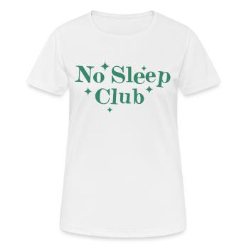 Pas de club de sommeil - T-shirt respirant Femme - blanc - Devant - AI Model Female 172 dark (172cm)