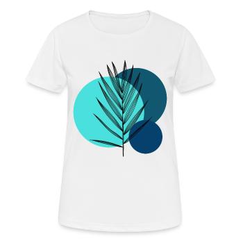 Bubble Leaf - Women's Breathable T-Shirt - white - Front - AI Model Female 172 dark (172cm)
