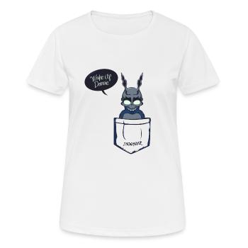 Wake Up - Women's Breathable T-Shirt - white - Front - AI Model Female 172 dark (172cm)