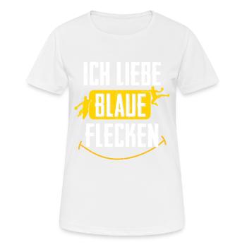Handball Blaue Flecken - Frauen T-Shirt atmungsaktiv - Weiß - Vorne - AI Model Female 172 dark (172cm)