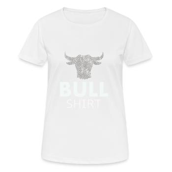 Chemise taureau - T-shirt respirant Femme - blanc - Devant - AI Model Female 172 dark (172cm)