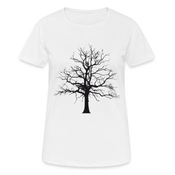 Tree shade - Women's Breathable T-Shirt - white - Front - AI Model Female 172 dark (172cm)